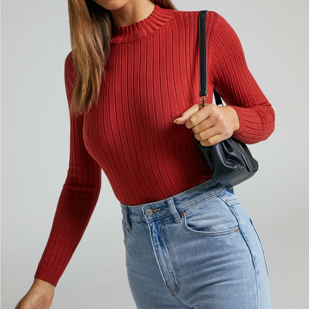 Showpo Downtown Dreams Long Sleeve Knit Top